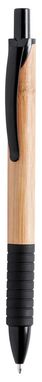 Ручка шариковая  Heldon из бамбука, цвет черный - AP781719-10- Фото №1