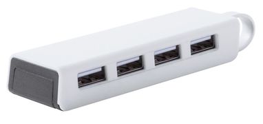 Хаб USB Telam, колір білий - AP781791-01- Фото №1