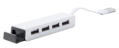 Хаб USB Telam, колір білий - AP781791-01- Фото №2