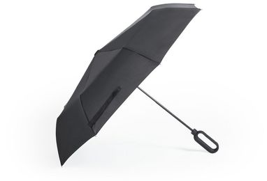 Зонт с нанесением логотипа Brosmon, цвет черный - AP781814-10- Фото №2