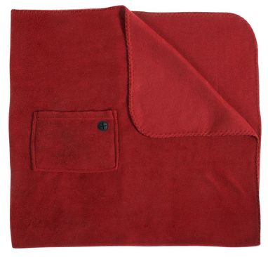 Плед флисовый  с логотипом Elowin, цвет красный - AP781850-05- Фото №1