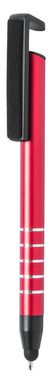 Ручка-стилус кулькова Idris, колір червоний - AP781891-05- Фото №1