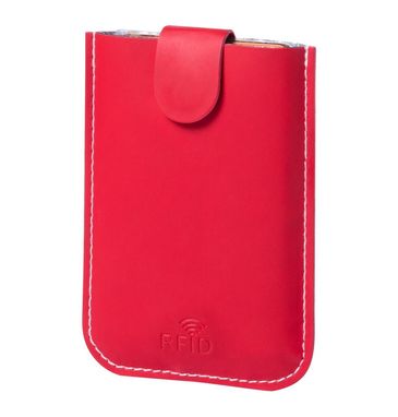 Картхолдер с блокировкой RFID, цвет красный - AP781917-05- Фото №2