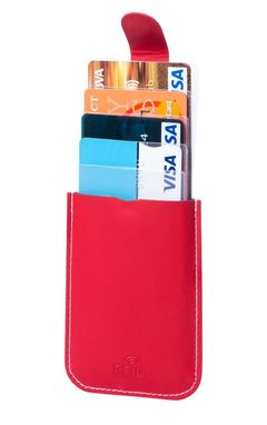 Картхолдер з блокуванням RFID, колір червоний - AP781917-05- Фото №5