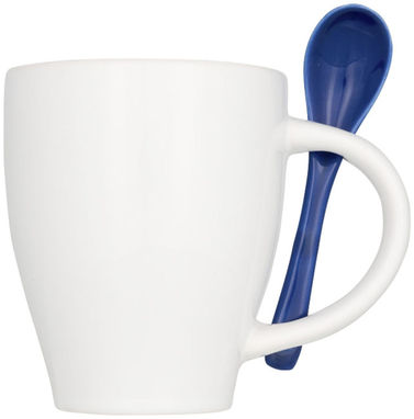 Чашка з ложкою Nadu, колір синій - 10052501- Фото №4