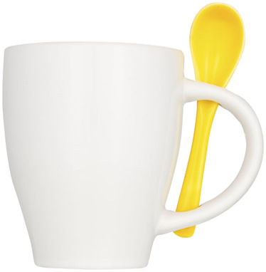 Чашка с ложкой Nadu , цвет желтый - 10052504- Фото №4