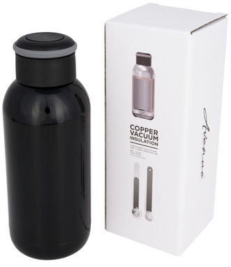 Бутылка  Сора, цвет сплошной черный - 10052700- Фото №1