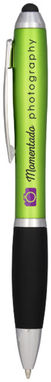 Ручка-стилус кулькова Nash, колір лайм, суцільний чорний - 10690306- Фото №2