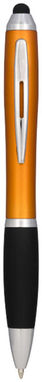 Ручка-стилус шариковая Nash, цвет оранжевый, сплошной черный - 10690308- Фото №1
