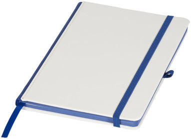 Блокнот Solid А5, колір білий, яскраво-синій - 10725800- Фото №1