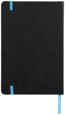 Блокнот Lasercut А5, колір суцільний чорний, синій - 10728000- Фото №4