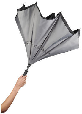 Зонт Lima 23'', цвет сплошной черный, серый - 10911302- Фото №5