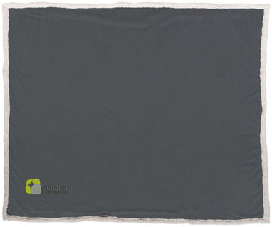 Плед из шерпы-флиса Lauren, цвет серый - 11293401- Фото №2