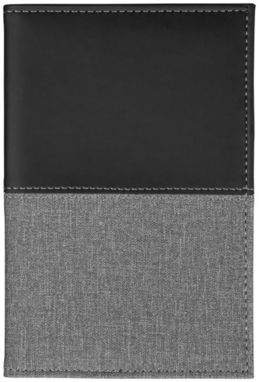 Обкладинка для паспорта, колір суцільний чорний - 12038100- Фото №3