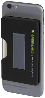 Картхолдер Shield RFID, колір суцільний чорний - 13495100- Фото №2