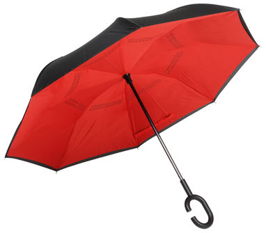 Зонт-трость FLIPPED, цвет красный, чёрный - 56-0103371- Фото №1