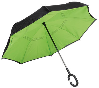 Зонт-трость FLIPPED, цвет светло-зелёный, чёрный - 56-0103372- Фото №1