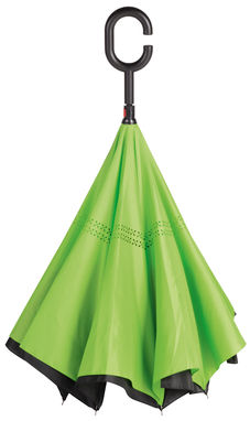 Зонт-трость FLIPPED, цвет светло-зелёный, чёрный - 56-0103372- Фото №2