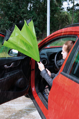 Зонт-трость FLIPPED, цвет светло-зелёный, чёрный - 56-0103372- Фото №5