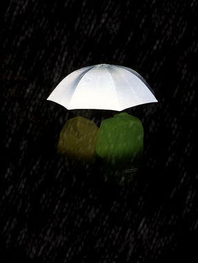 Зонт типа Гольф REFLECTIVE, цвет серебристый - 56-0107002- Фото №4