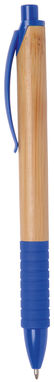 Ручка кулькова BAMBOO RUBBER, колір коричневий, синій - 56-1101539- Фото №1