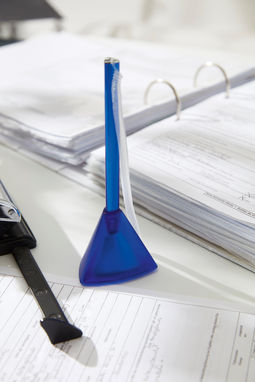Ручка с подставкой TRIANGLE, цвет синий - 56-1102140- Фото №3
