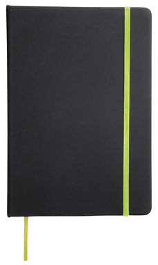 Блокнот LECTOR А6, колір чорний, світло-зелений - 56-1103289- Фото №1