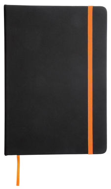 Блокнот LECTOR А6, колір чорний, помаранчевий - 56-1103290- Фото №1