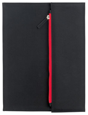 Портфель ZIPPER А4, цвет чёрный, красный - 56-1103297- Фото №1