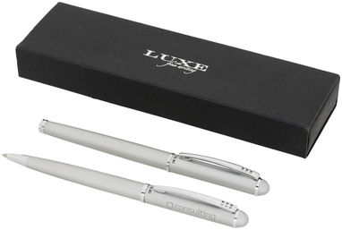 Набір ручок подарунковий Andante, колір сріблястий - 10713200- Фото №2