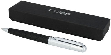 Ручка шариковая Fidelio, цвет сплошной черный, серебристый - 10721600- Фото №1