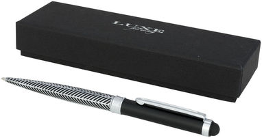 Ручка-стилус шариковая Empire , цвет сплошной черный, серебристый - 10724400- Фото №1