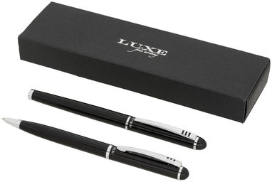 Набір ручок подарунковий Andante, колір суцільний чорний - 10728300- Фото №1