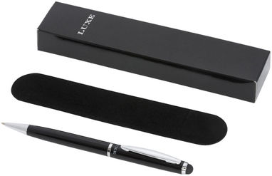 Ручка-стилус шариковая Lento, цвет сплошной черный - 10713000- Фото №1