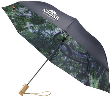 Зонт автоматический Forest  21'', цвет сплошной черный - 10913300- Фото №2