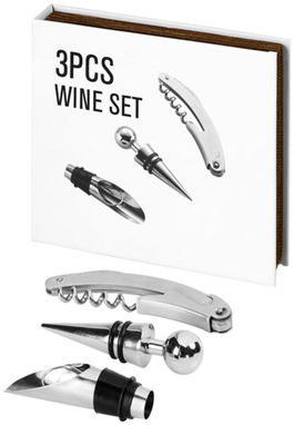 Набір для вина Nantes, колір сріблястий - 11294500- Фото №1
