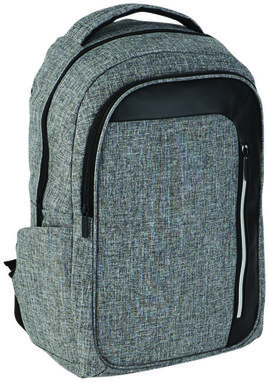 Рюкзак Vault для ноутбука, колір сірий яскравий, суцільний чорний - 12021701- Фото №1