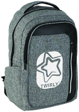 Рюкзак Vault для ноутбука, колір сірий яскравий, суцільний чорний - 12021701- Фото №2