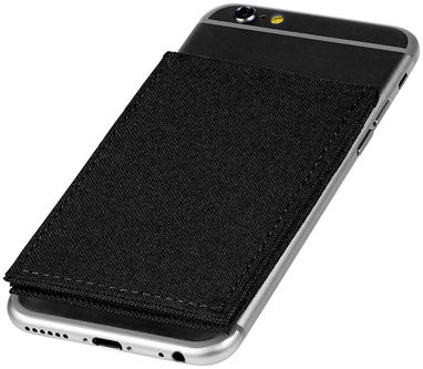 Чохол-підставка для телефону RFID , колір суцільний чорний - 13496900- Фото №5