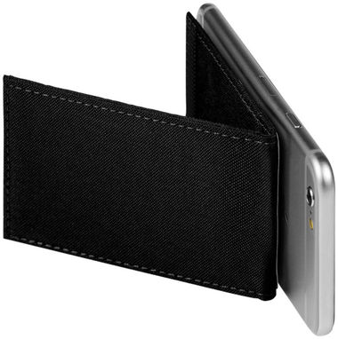 Чохол-підставка для телефону RFID , колір суцільний чорний - 13496900- Фото №6
