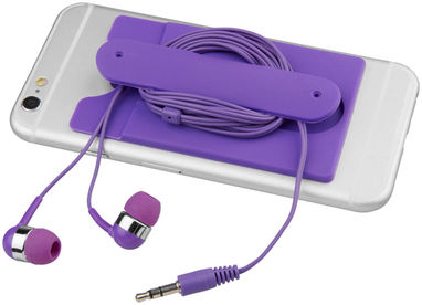 Навушники Silic Phone Wallet-PP, колір пурпурний - 13499206- Фото №1