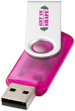 Флешка-твистер 1GB, цвет розовый - 1Z44014D-1GB- Фото №4