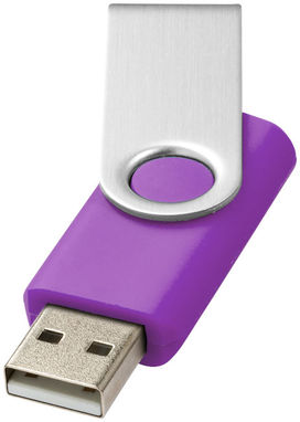 Флешка-твістер 1GB, колір пурпурний - 1Z41012D-1GB- Фото №1