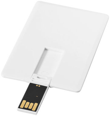 Флешка-картка прямокутна 1GB, колір білий - 1Z30461D-1GB- Фото №1