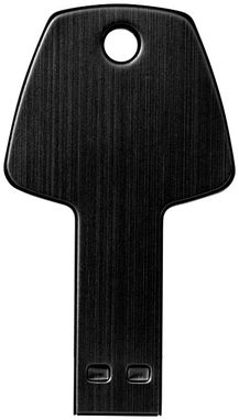 Флешка-ключ алюминиевая 1GB, цвет сплошной черный - 1Z33391D-1GB- Фото №3
