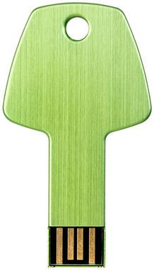 Флешка-ключ алюминиевая 1GB, цвет зеленый - 1Z33393D-1GB- Фото №2