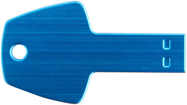 Флешка-ключ алюминиевая 1GB, цвет светло-синий - 1Z33395D-1GB- Фото №4