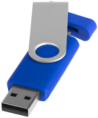 Флешка-твистер 1GB, цвет синий - 1Z20120D-1GB- Фото №1