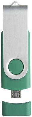 Флешка-твістер 1GB, колір зелений - 1Z20130D-1GB- Фото №4