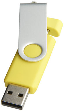 Флешка-твістер 1GB, колір жовтий - 1Z20140D-1GB- Фото №1